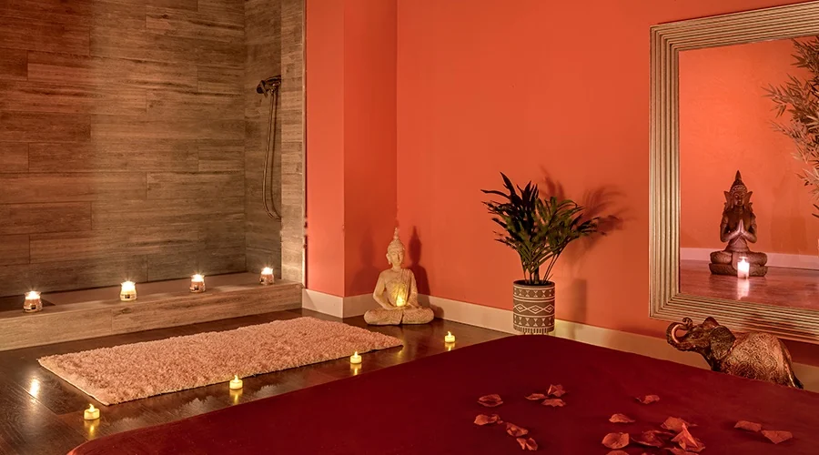 Sala Terracota con tatami y ducha integrada